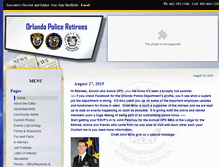 Tablet Screenshot of orlandopoliceretirees.com